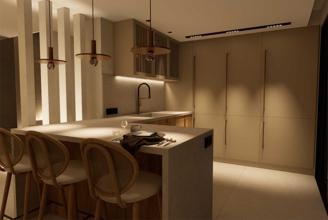 Cocina 1 escamoteable cerrada