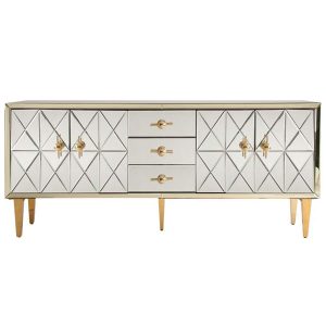 BUFFET SAANEN COLOR NEGRO/ ORO PINTADO