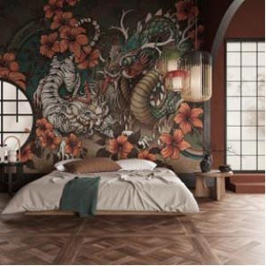 PAPEL PINTADO VINÍLICO JARDÍN DE LOS DIOSES